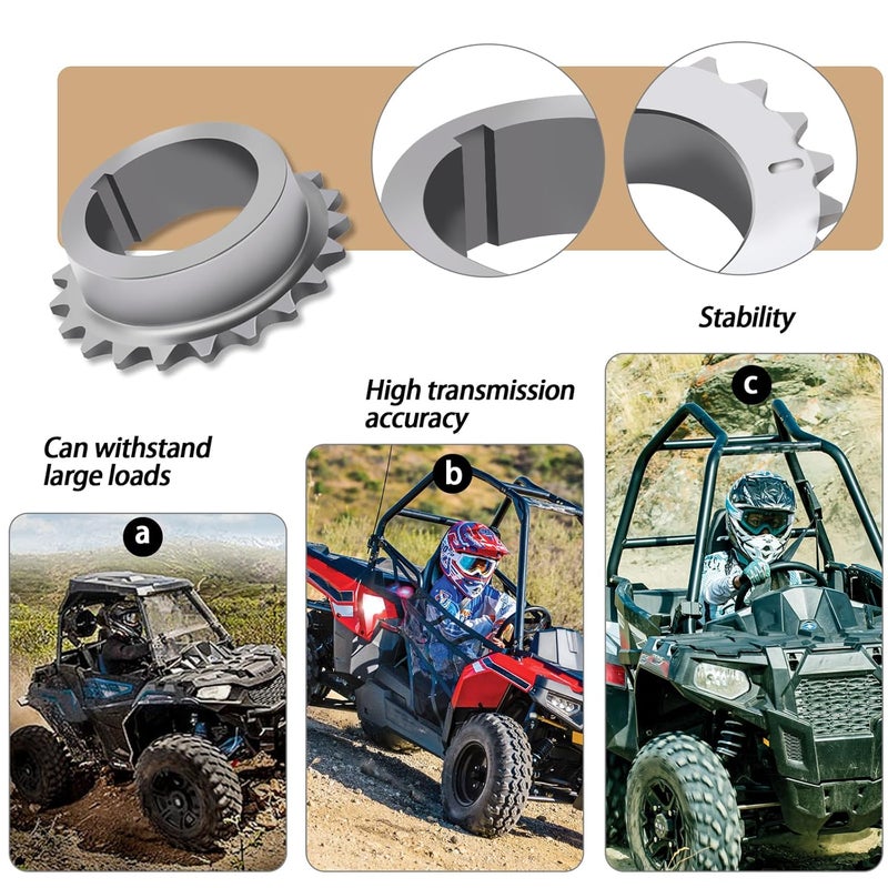 XTPTFABS 3084882 Engine Crankshaft Cam Chain Gear Compatible with Polaris 500 Engine CRANKSHAFT CAM Chain Gear,FITS All 1997-2013 Polaris Sportsman Ranger 500.Except Predator and Outlaw - Image 5